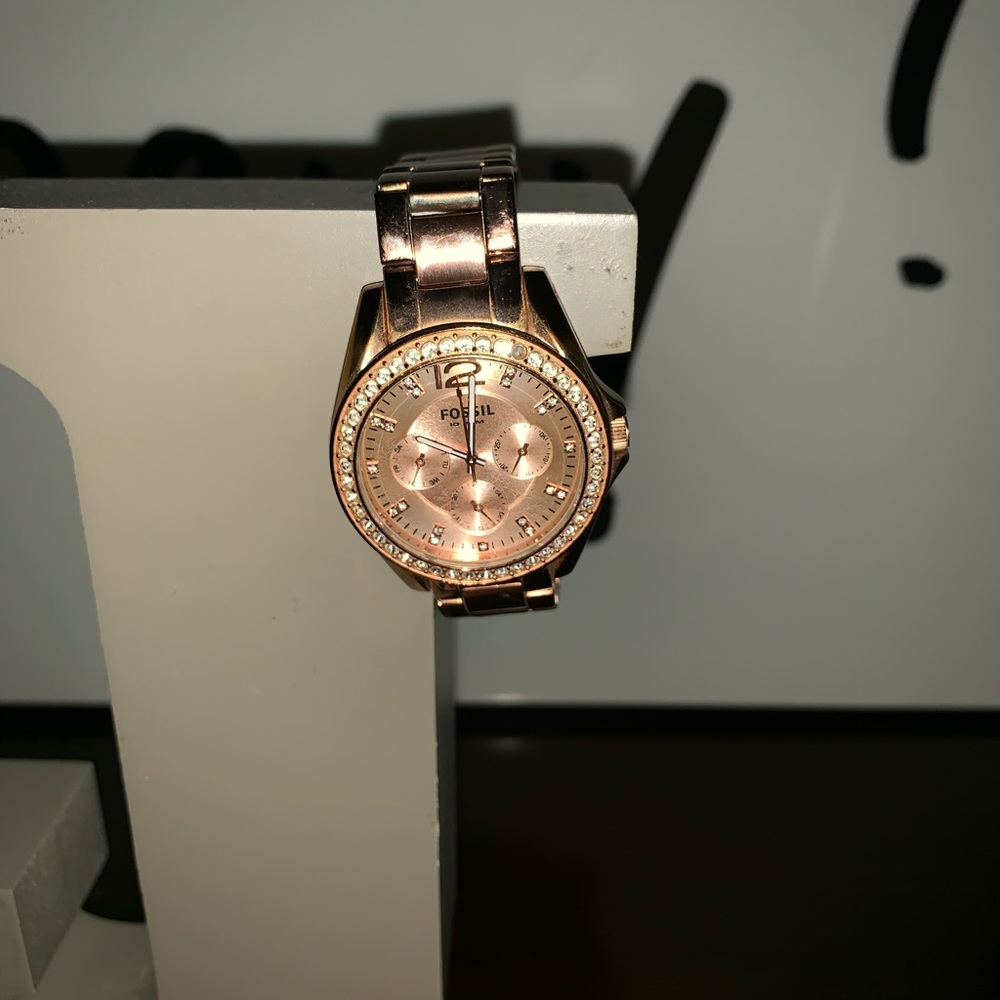 Rose gold watch